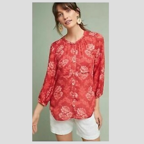 NWT - Anthropologie Akemi & Kin Floral Blouse - Picture 2 of 6